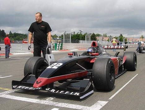 Inden starten på Nürburgring.